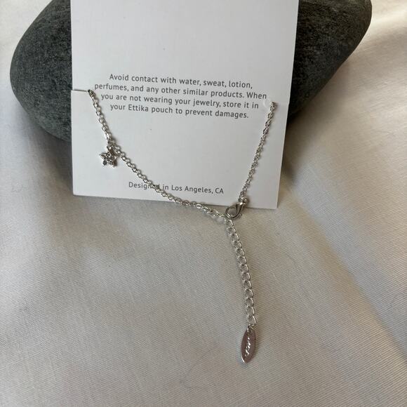 Ettika Dainty Silver Charm Bracelet NWT Star Moon Heart Darling Gift Adjustable - Picture 5 of 6